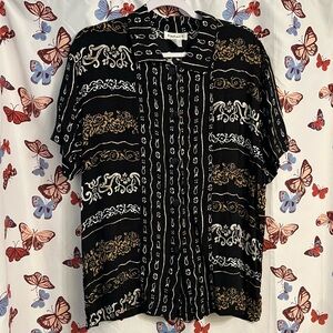 Mens vintage short sleeve button up